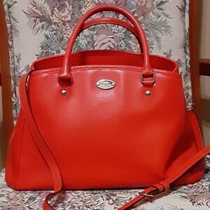 COACH- Red Leather Handbag